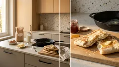 Dreiecks-Fladen mit Kefir aus der Pfanne: Der kleine Handgriff, der sie besonders zart macht